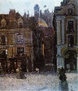 Walter Sickert The Quai Duquesne and the Rue Notre Dame, Dieppe oil painting